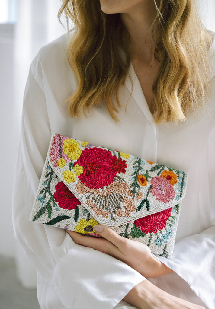 Summer Symphony Beaded Handbag (Preorder)