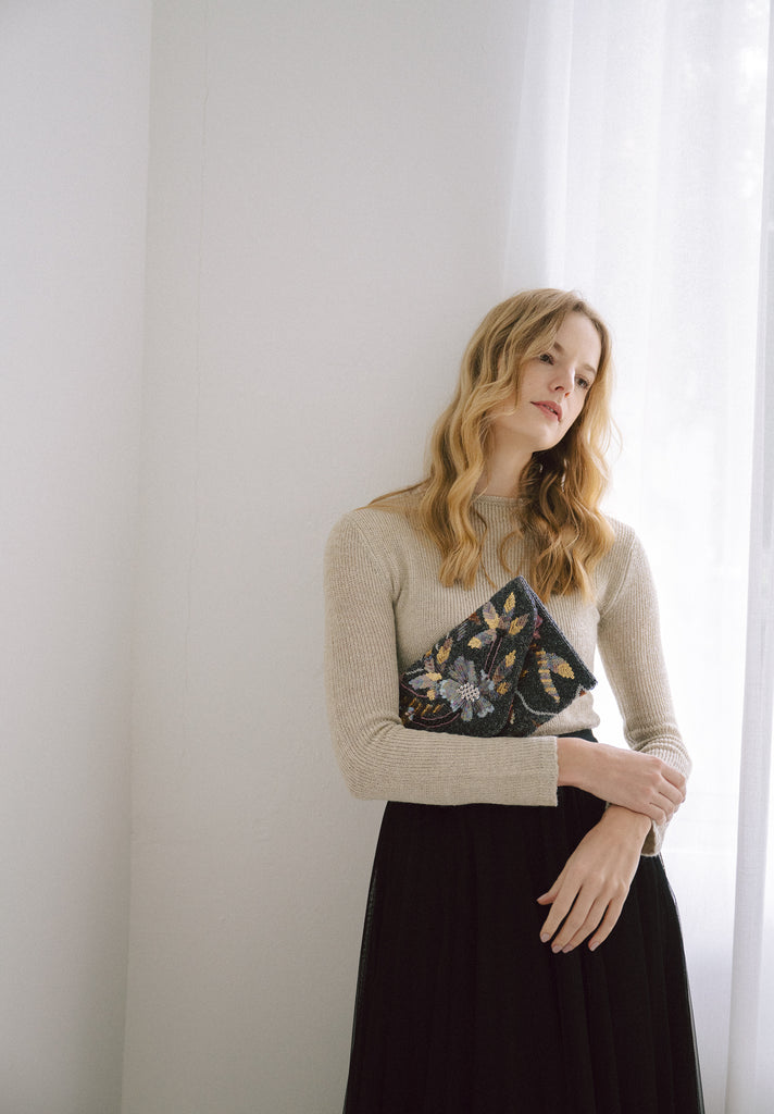 Before the sun sets Beaded Handbag