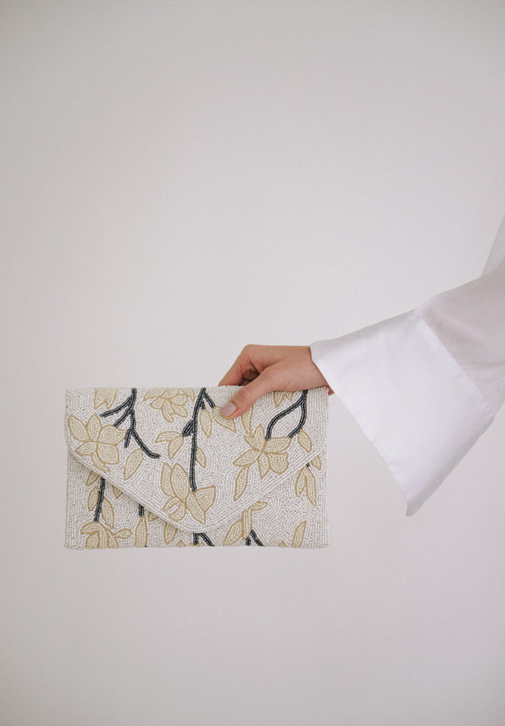 A story to tell Beaded Crossbody