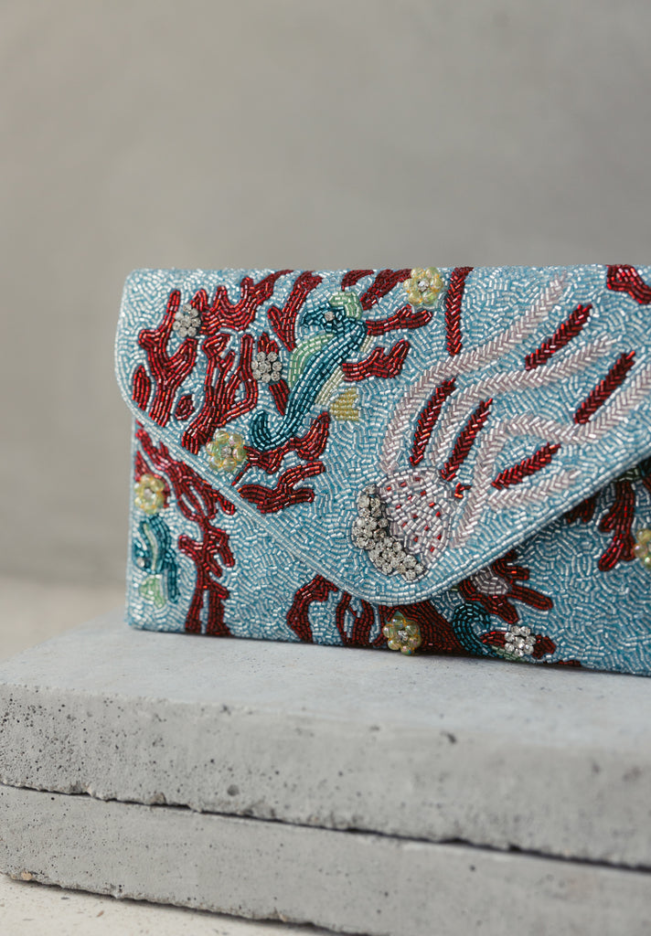Coral Reefs Beaded Handbag