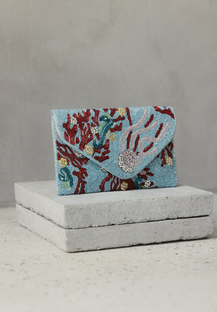 Coral Reefs Beaded Handbag