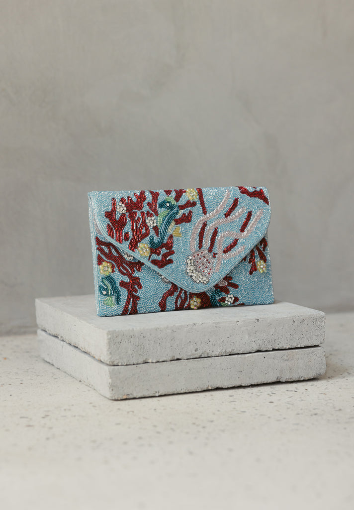 Coral Reefs Beaded Handbag