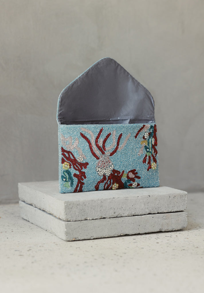 Coral Reefs Beaded Handbag