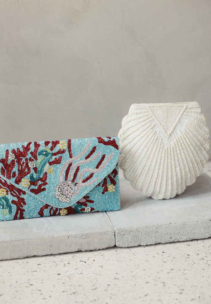 Coral Reefs Beaded Handbag