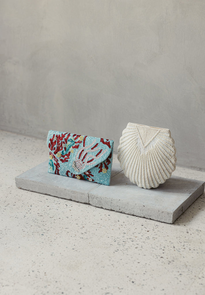 Coral Reefs Beaded Handbag