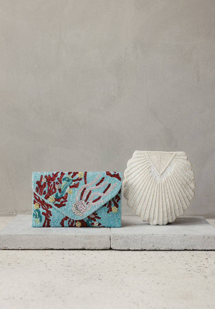 Coral Reefs Beaded Handbag