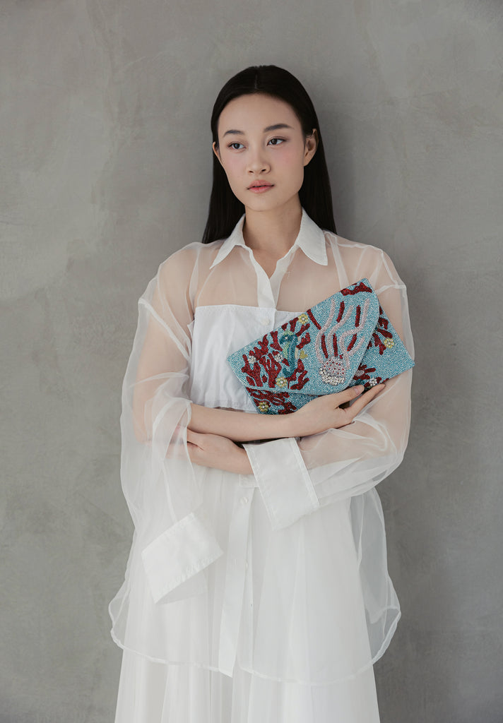 Coral Reefs Beaded Handbag