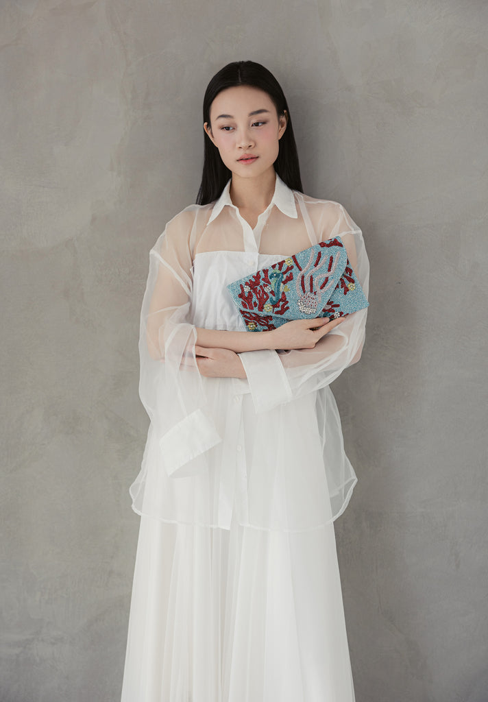 Coral Reefs Beaded Handbag