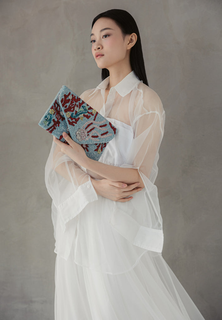 Coral Reefs Beaded Handbag