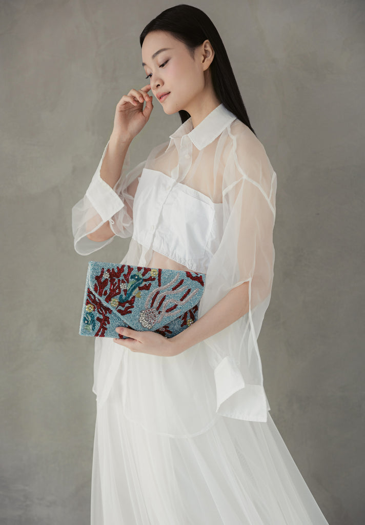 Coral Reefs Beaded Handbag