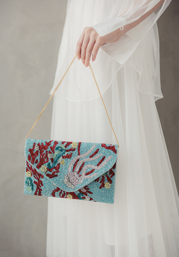Coral Reefs Beaded Handbag