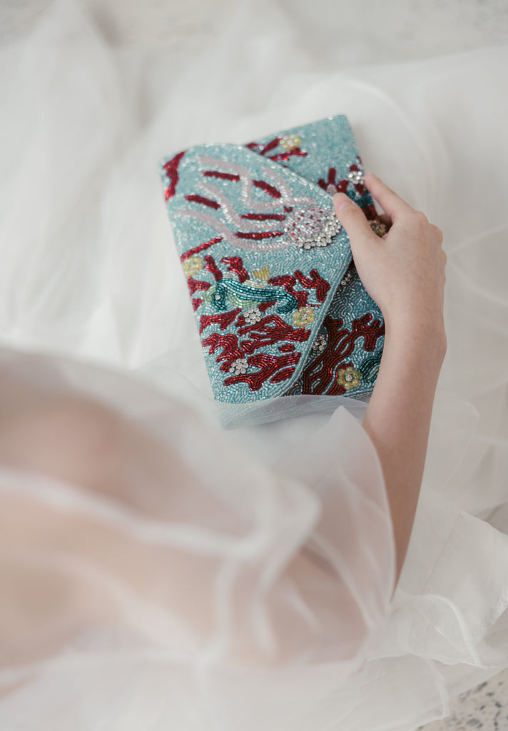 Coral Reefs Beaded Handbag