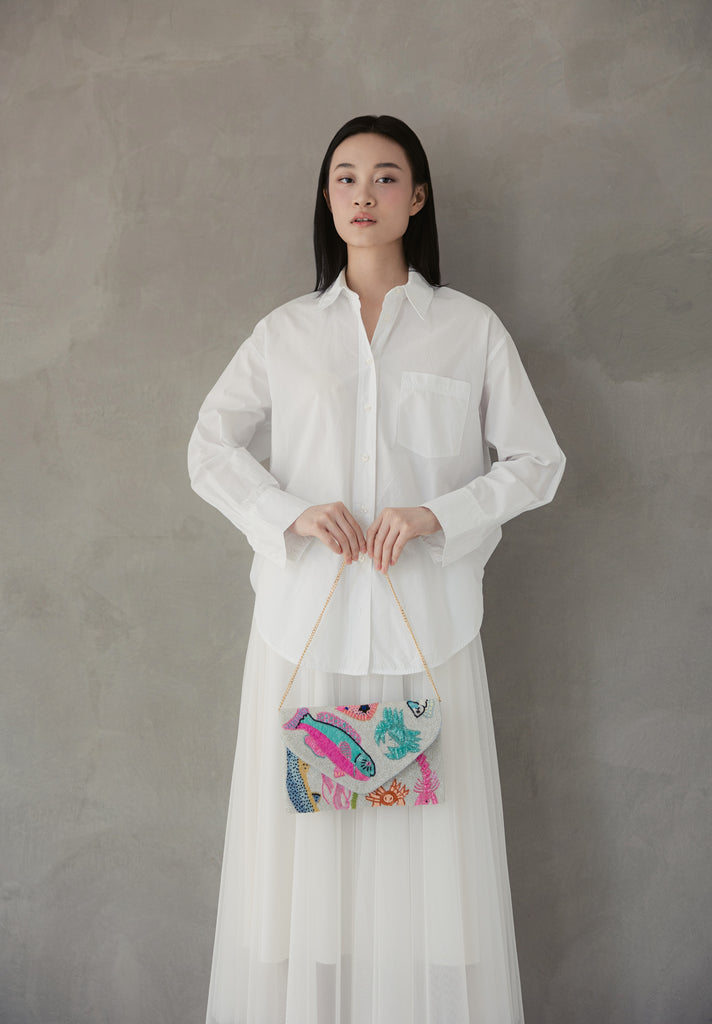 Sea Life Beaded Handbag