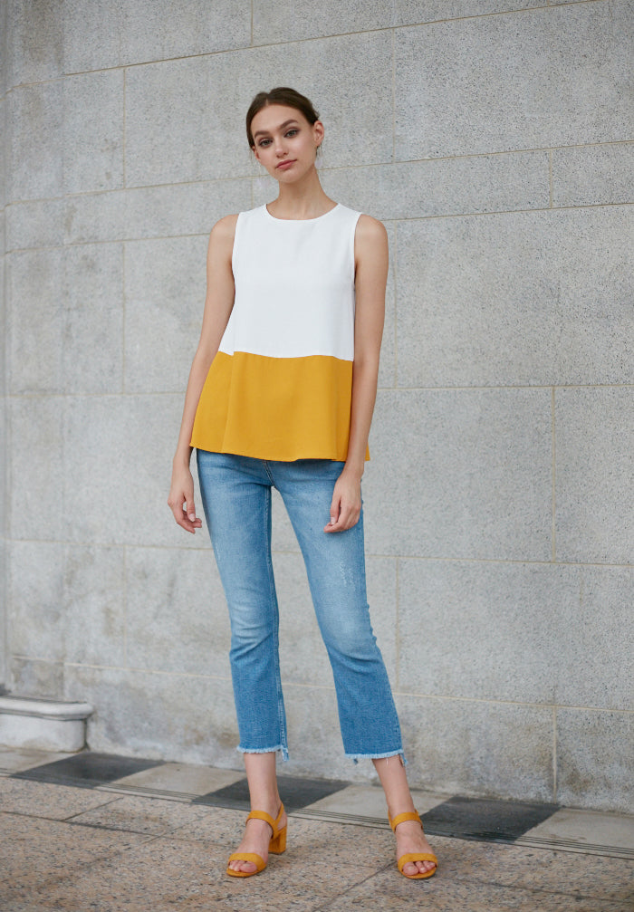 Colourblock Tank Top
