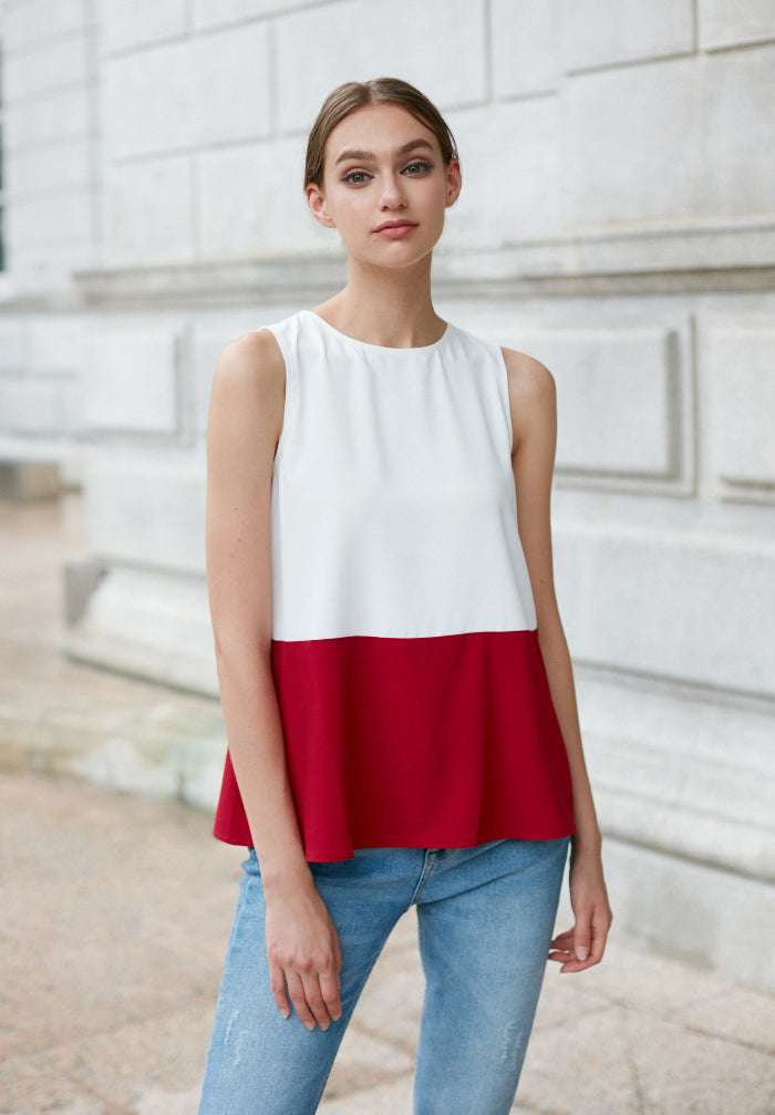Colourblock Tank Top