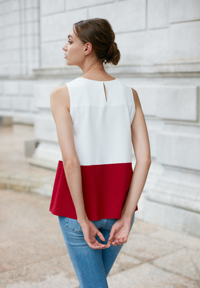 Colourblock Tank Top