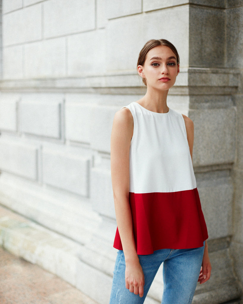 Colourblock Tank Top