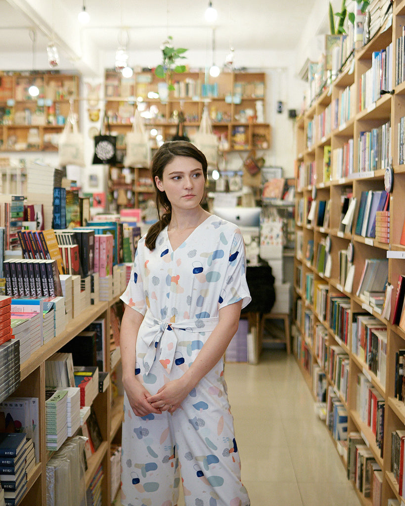 Terrazzo Stories V-neck Jumpsuit