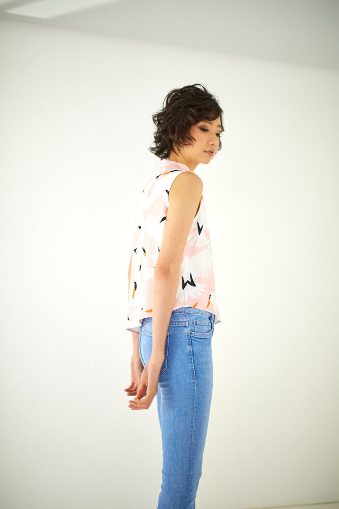 Vanilla Sky Cheongsam Top