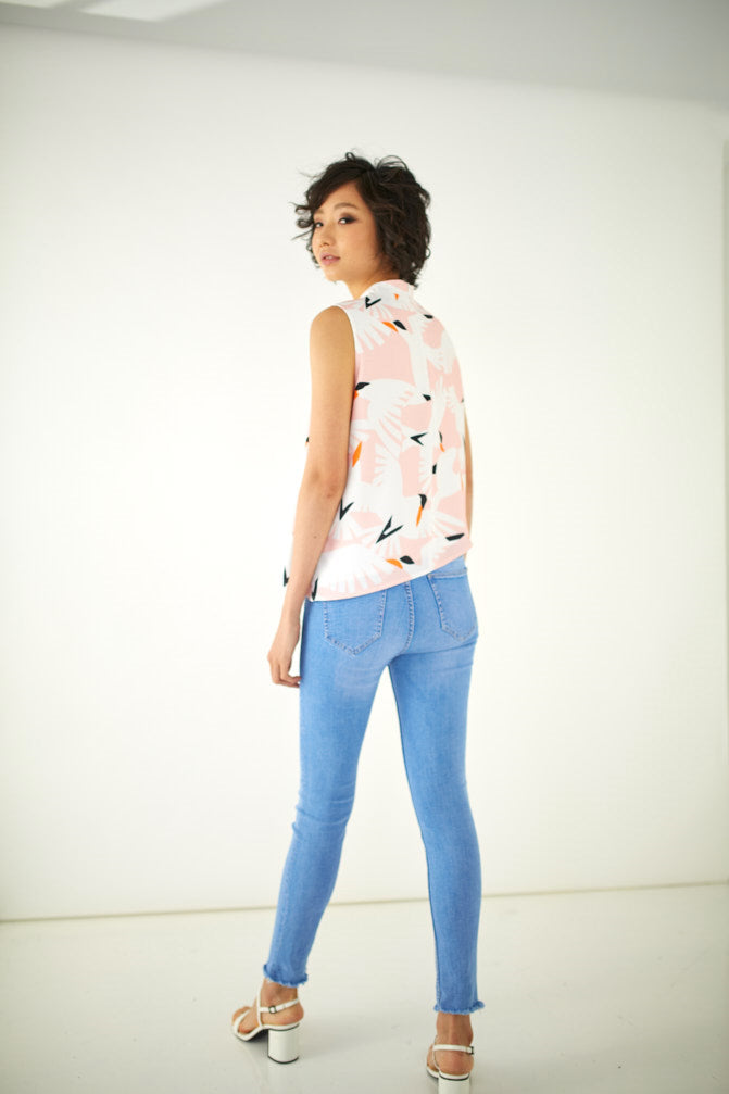 Vanilla Sky Cheongsam Top