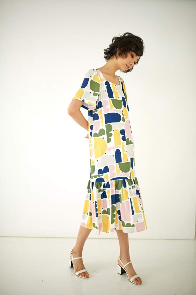 Dinosaur Ruffled Dress