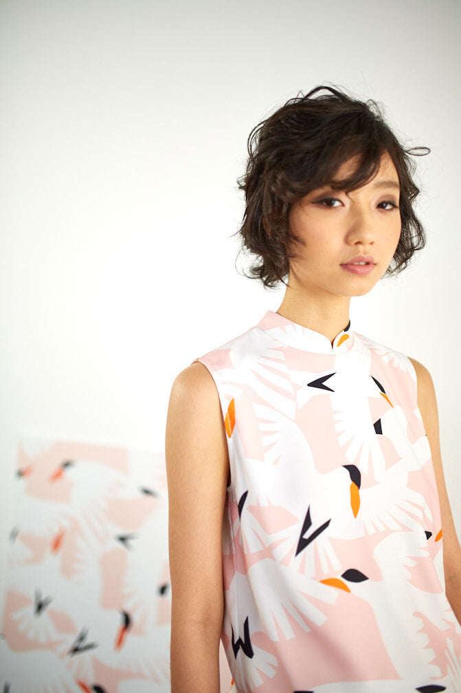 Vanilla Sky Cheongsam Top