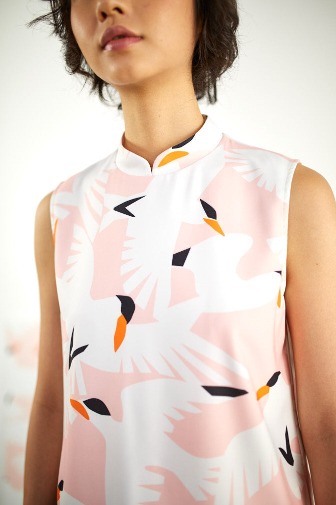 Vanilla Sky Cheongsam Top