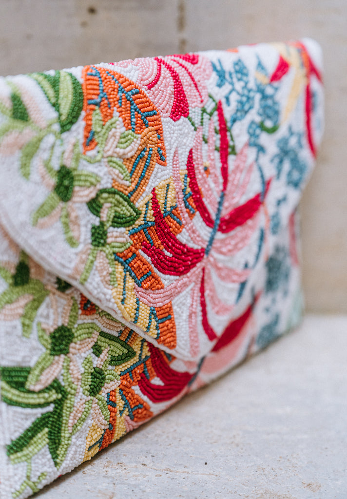 Spring Abound Beaded Handbag (Preorder)