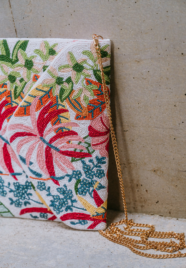 Spring Abound Beaded Handbag (Preorder)