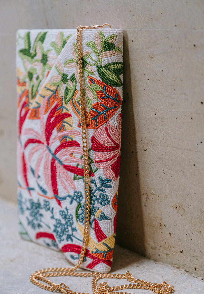 Spring Abound Beaded Handbag (Preorder)
