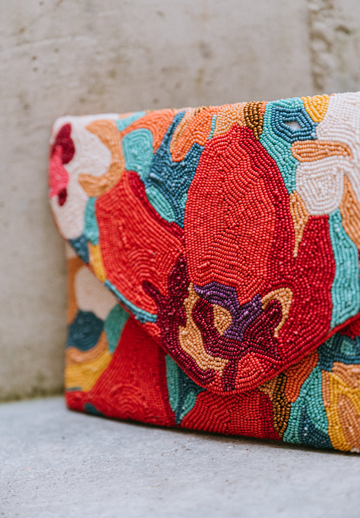 Tropical Medley Beaded Handbag (Preorder)