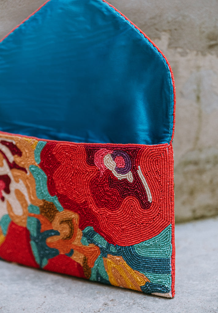 Tropical Medley Beaded Handbag (Preorder)