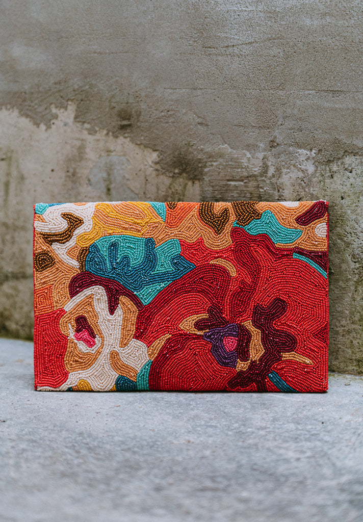 Tropical Medley Beaded Handbag (Preorder)