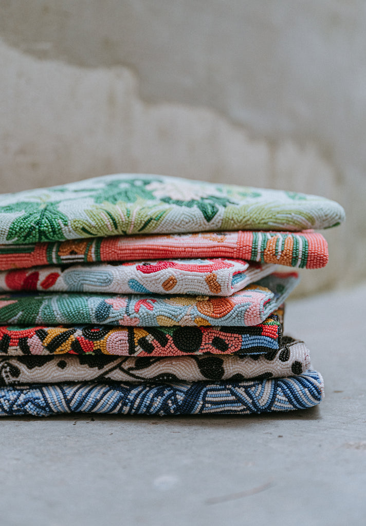 Botanical Bouquet Beaded Handbag (Preorder)