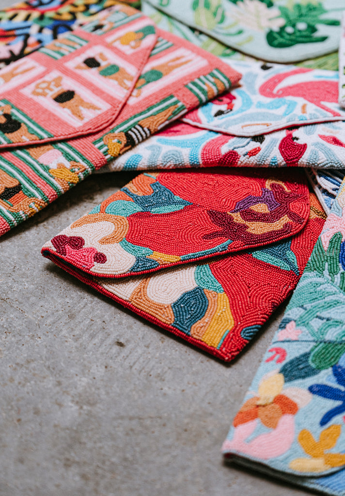 Tropical Medley Beaded Handbag (Preorder)