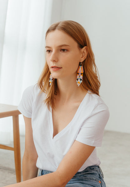 Rainbow Chandelier Earrings Soon Lee