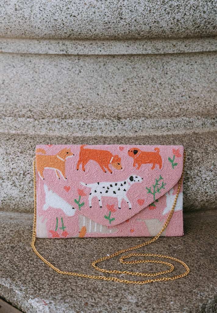 Walk in the Park Beaded Handbag (Preorder)