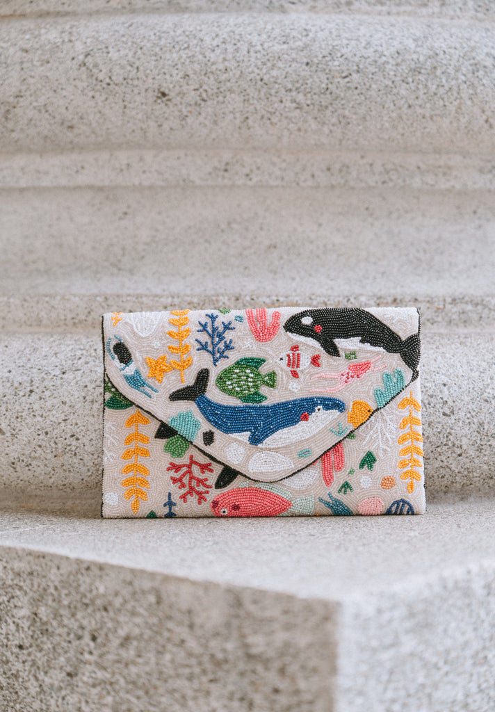The Sea and the Sky Beaded Handbag (Preorder)