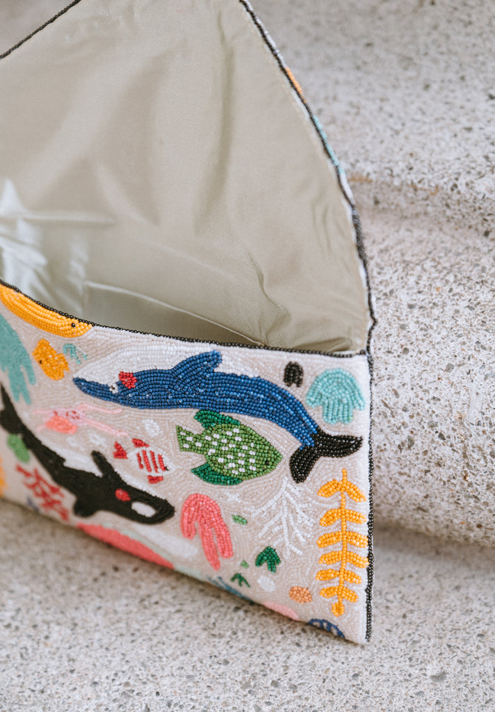 The Sea and the Sky Beaded Handbag (Preorder)