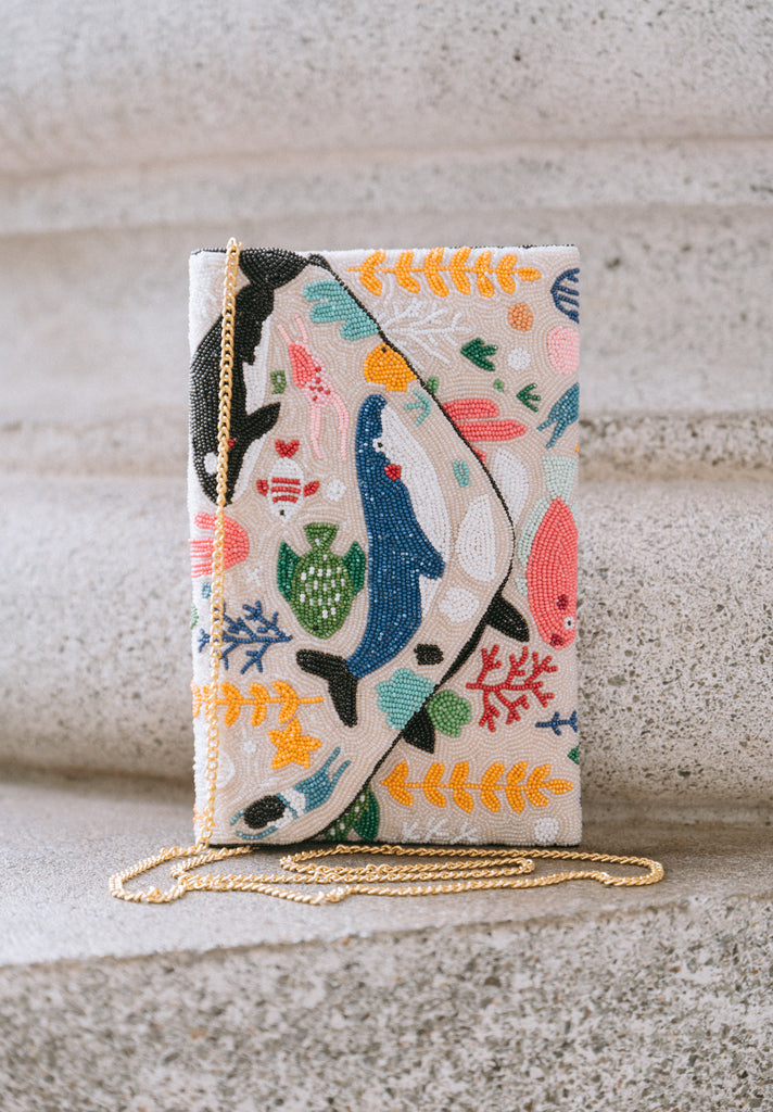 The Sea and the Sky Beaded Handbag (Preorder)