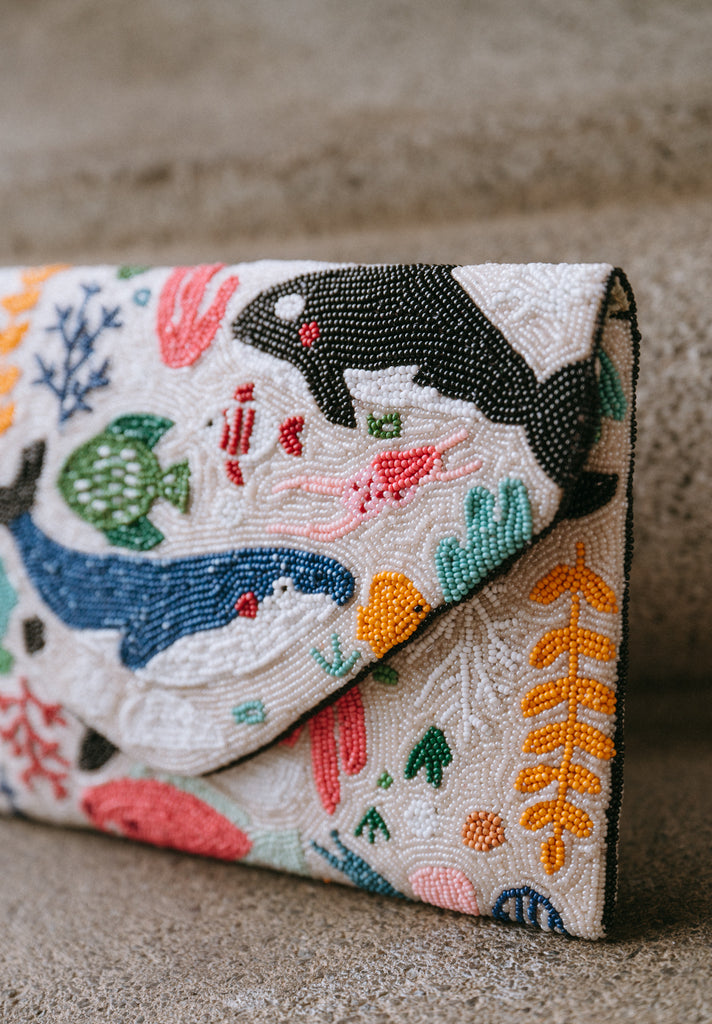 The Sea and the Sky Beaded Handbag (Preorder)