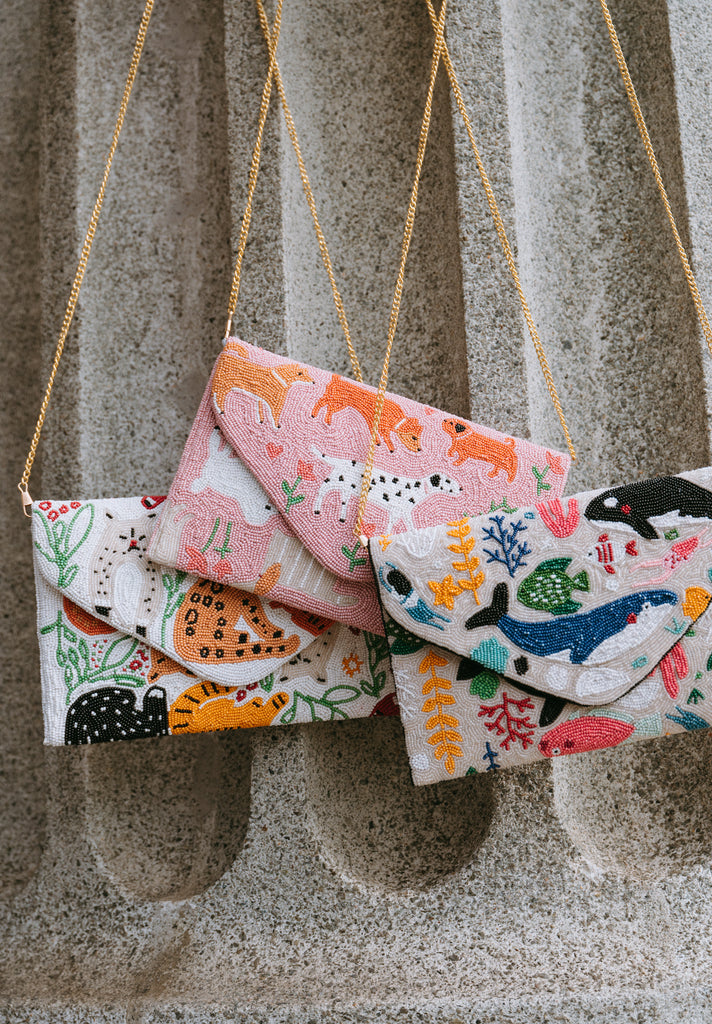 Walk in the Park Beaded Handbag (Preorder)