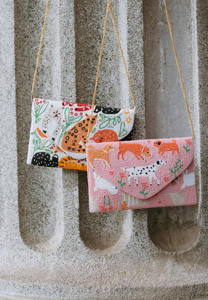 Walk in the Park Beaded Handbag (Preorder)