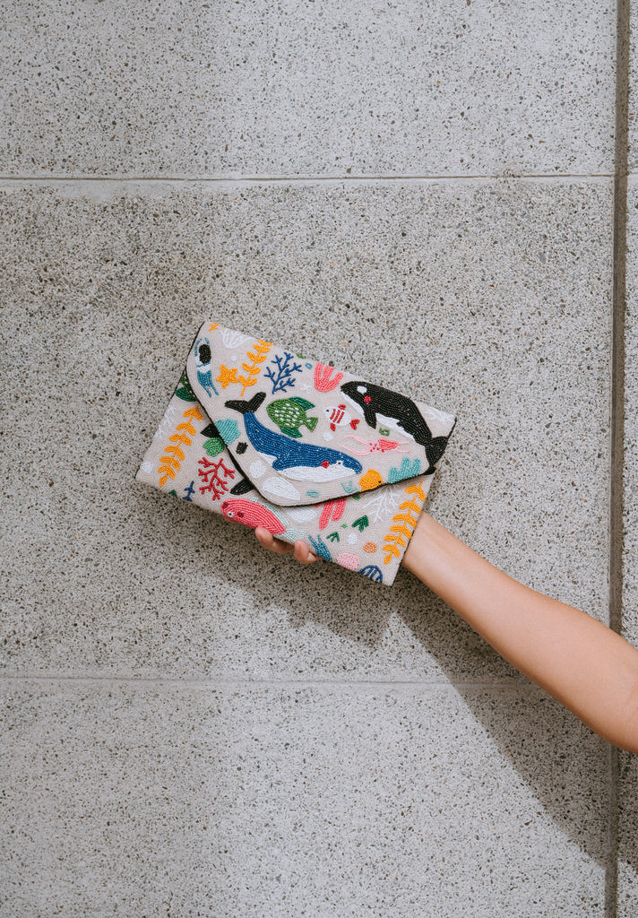 The Sea and the Sky Beaded Handbag (Preorder)