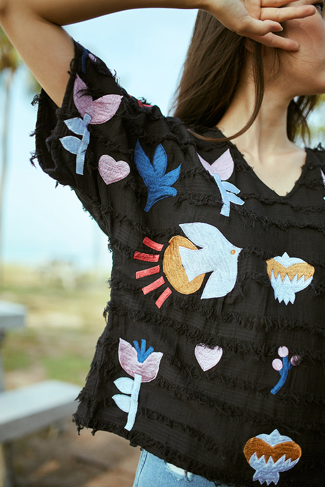 Garden Embroidered Blouse