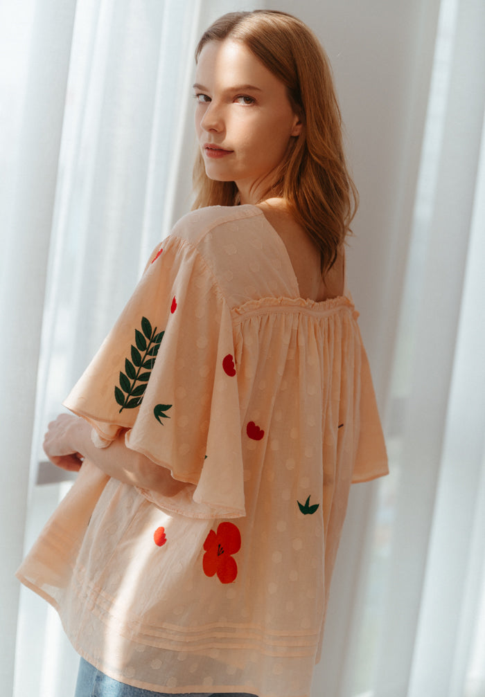 Paradise Embroidered Top