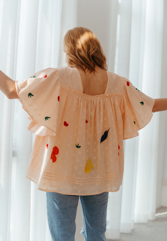 Paradise Embroidered Top