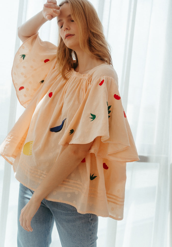 Paradise Embroidered Top