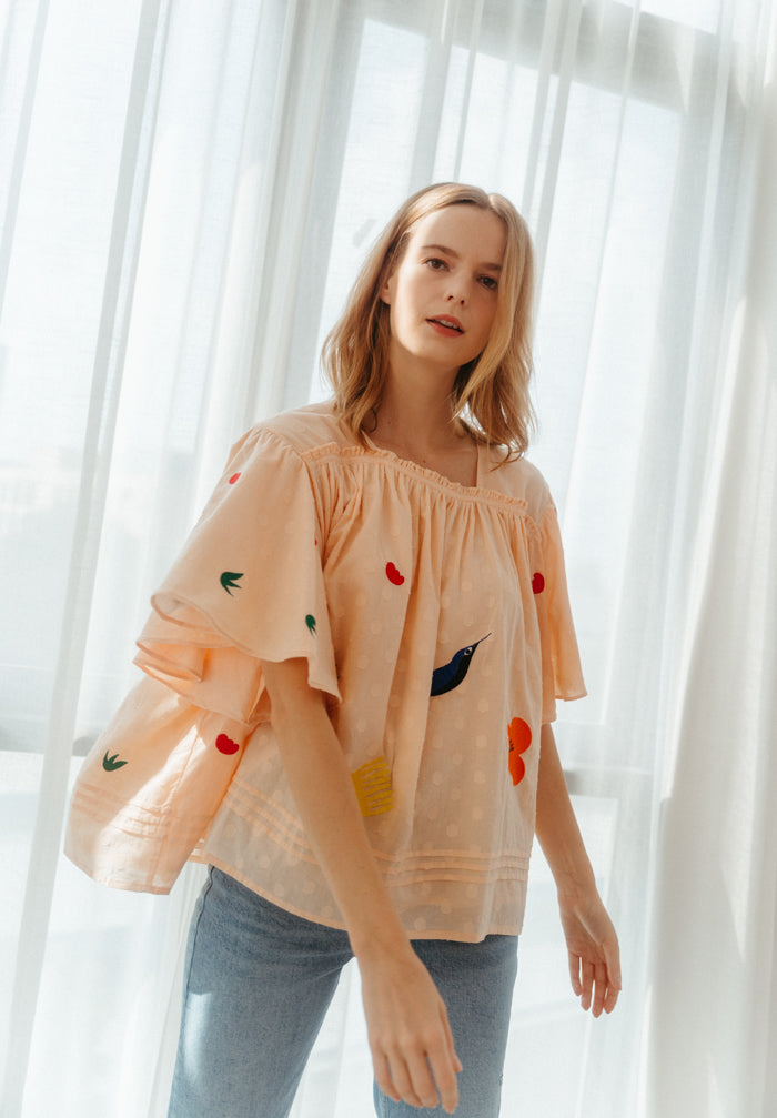 Paradise Embroidered Top