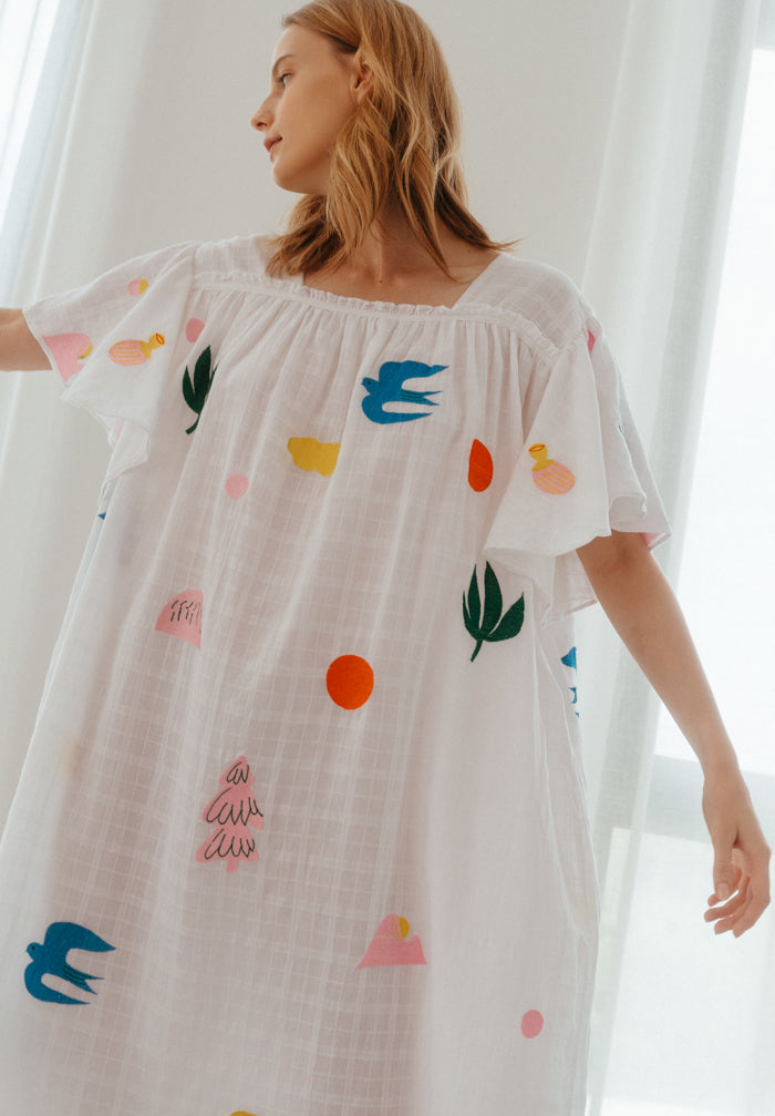 Dreamers Embroidered Dress